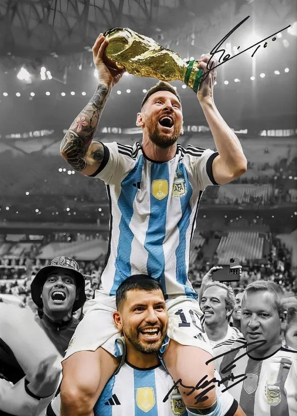 Quadros em Tela de Estrelas de Futebol | Decoração e Arte de Parede Premium
