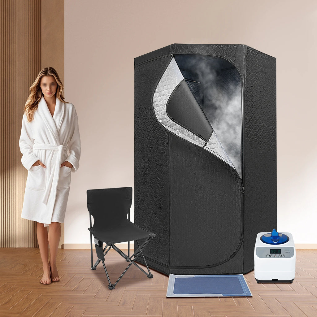 Sauna de Vapor Portátil 3L (1350W) | Desintoxicação e Relaxamento em Casa