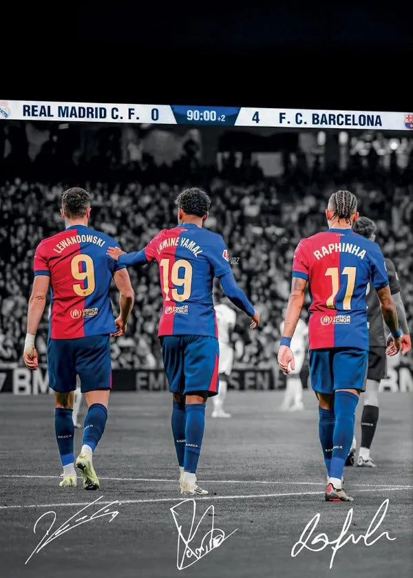 Quadros em Tela de Estrelas de Futebol | Decoração e Arte de Parede Premium