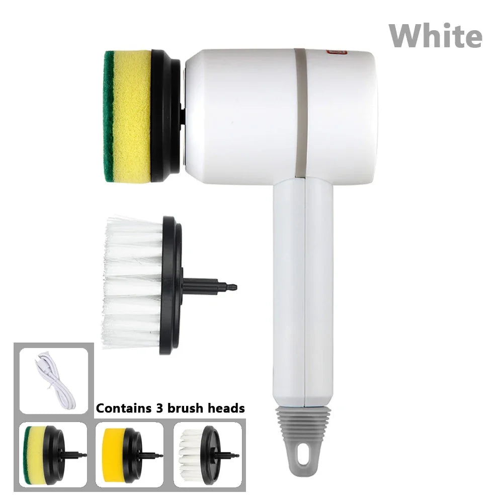 Escova Elétrica de Limpeza Multifunções
