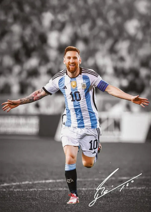 Quadros em Tela de Estrelas de Futebol | Decoração e Arte de Parede Premium